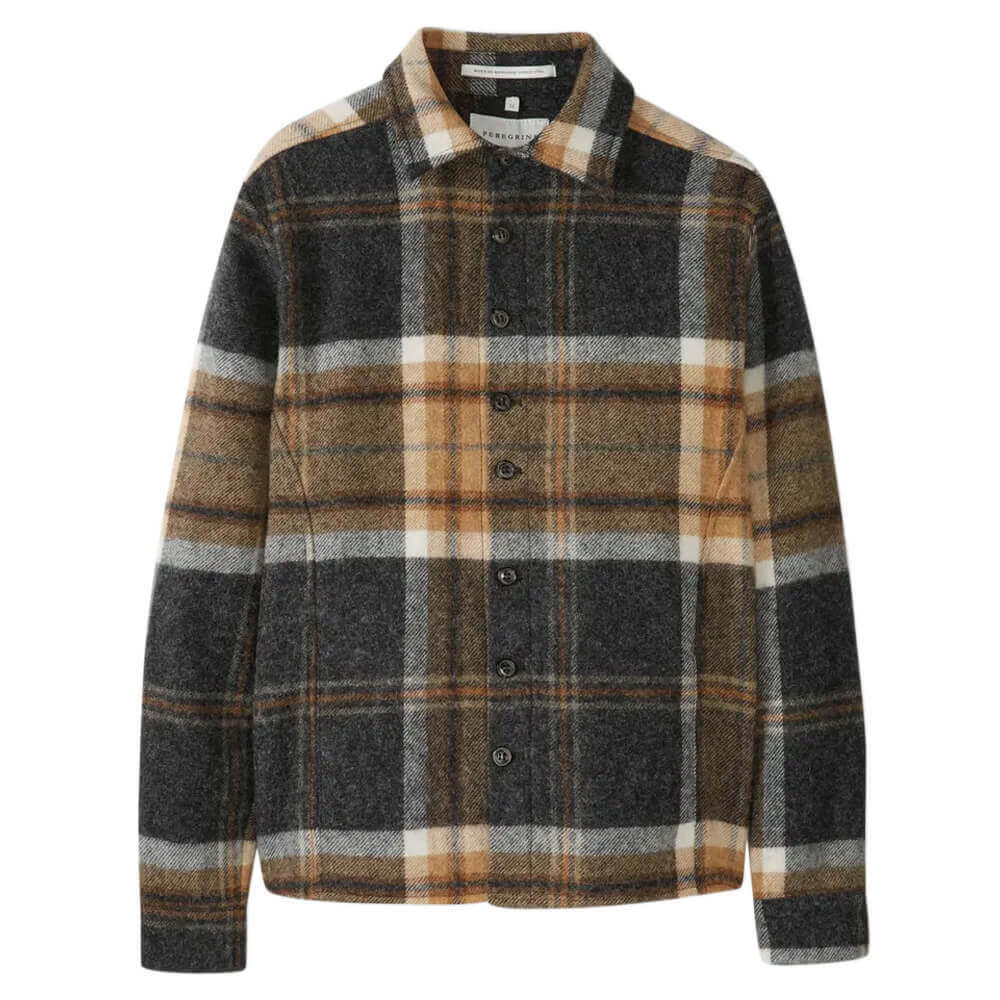 Peregrine Wool Checked Overshirt